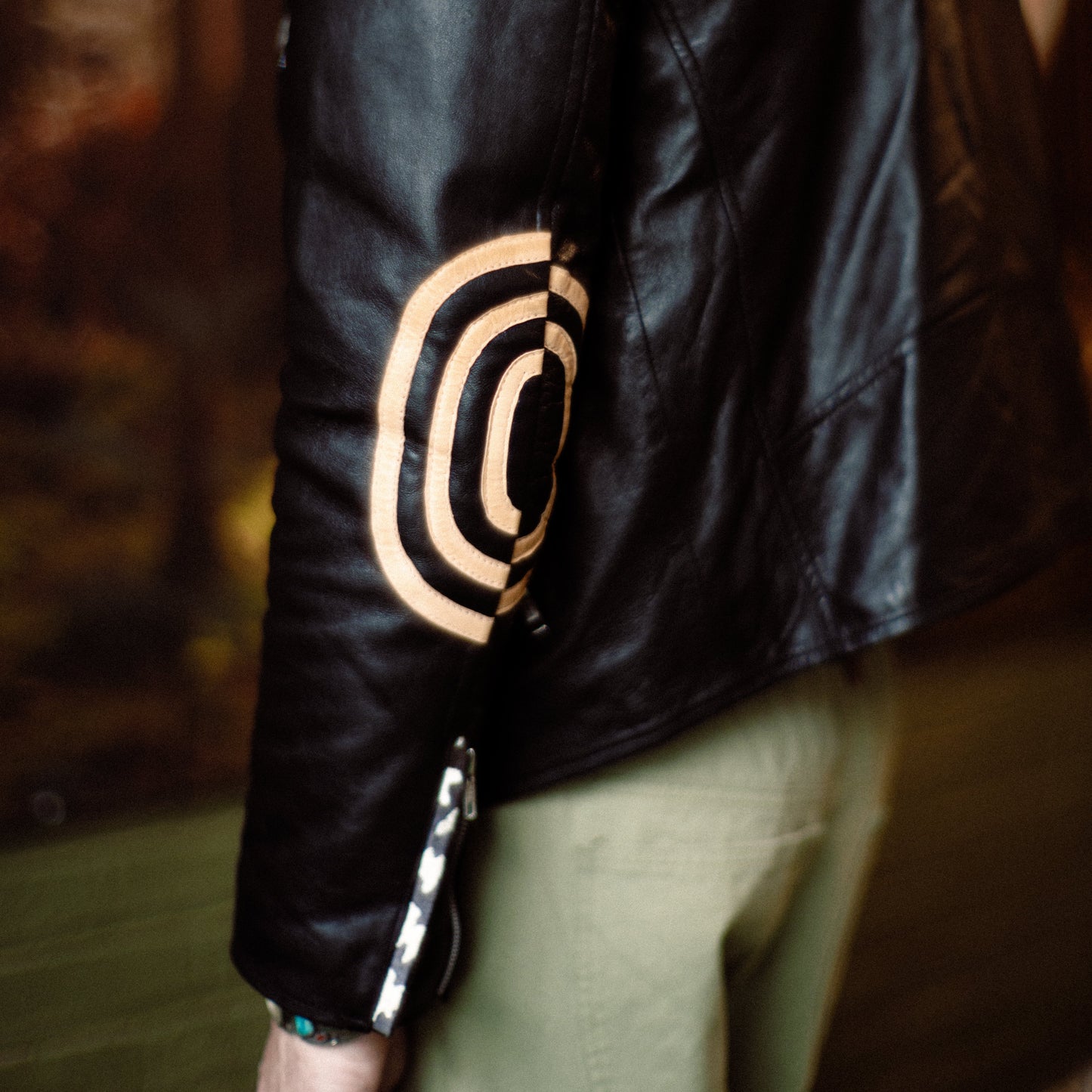 Your Flowers Leather Jacket