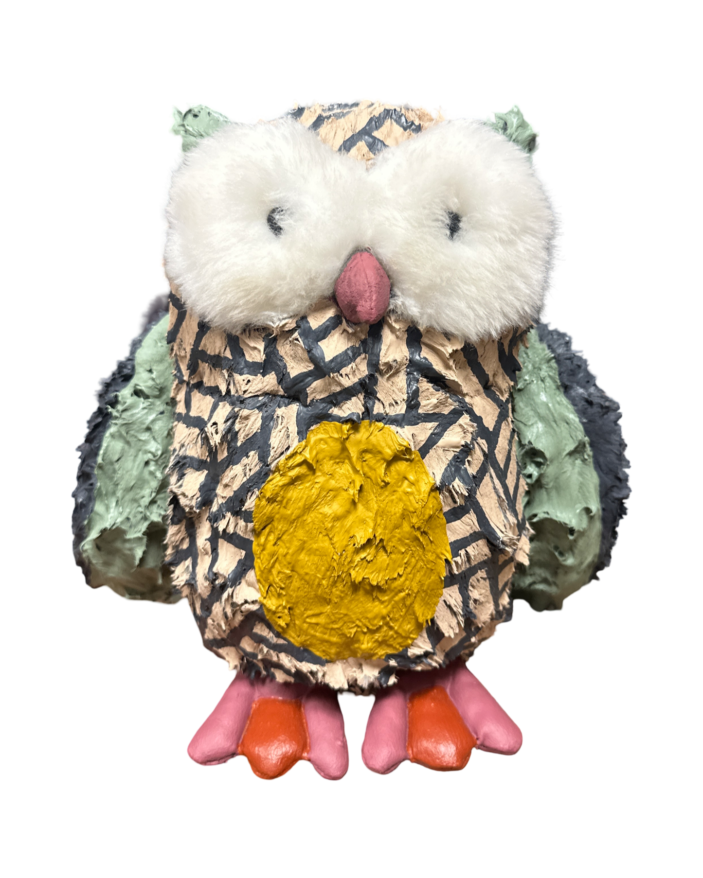 Painted stuffed animal by Russ Rubin