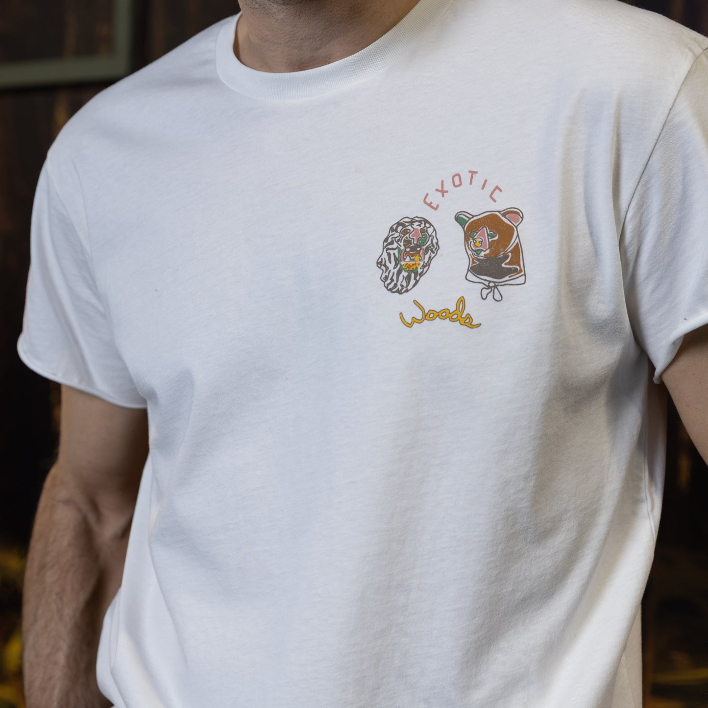 Bear + Lion Crop Arm Tee
