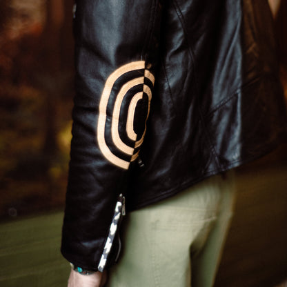 Your Flowers Leather Jacket