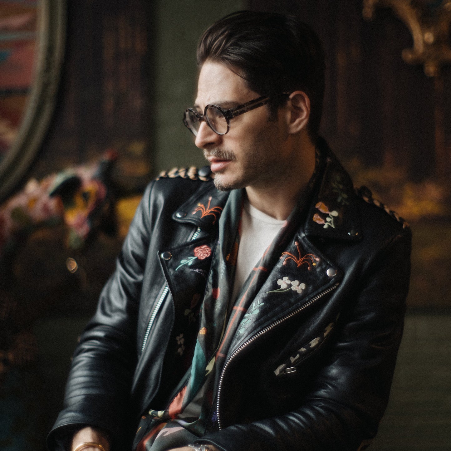 Your Flowers Leather Jacket