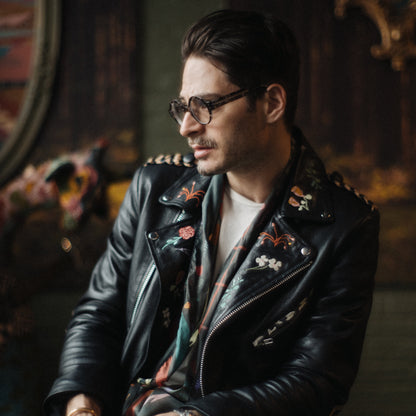 Your Flowers Leather Jacket