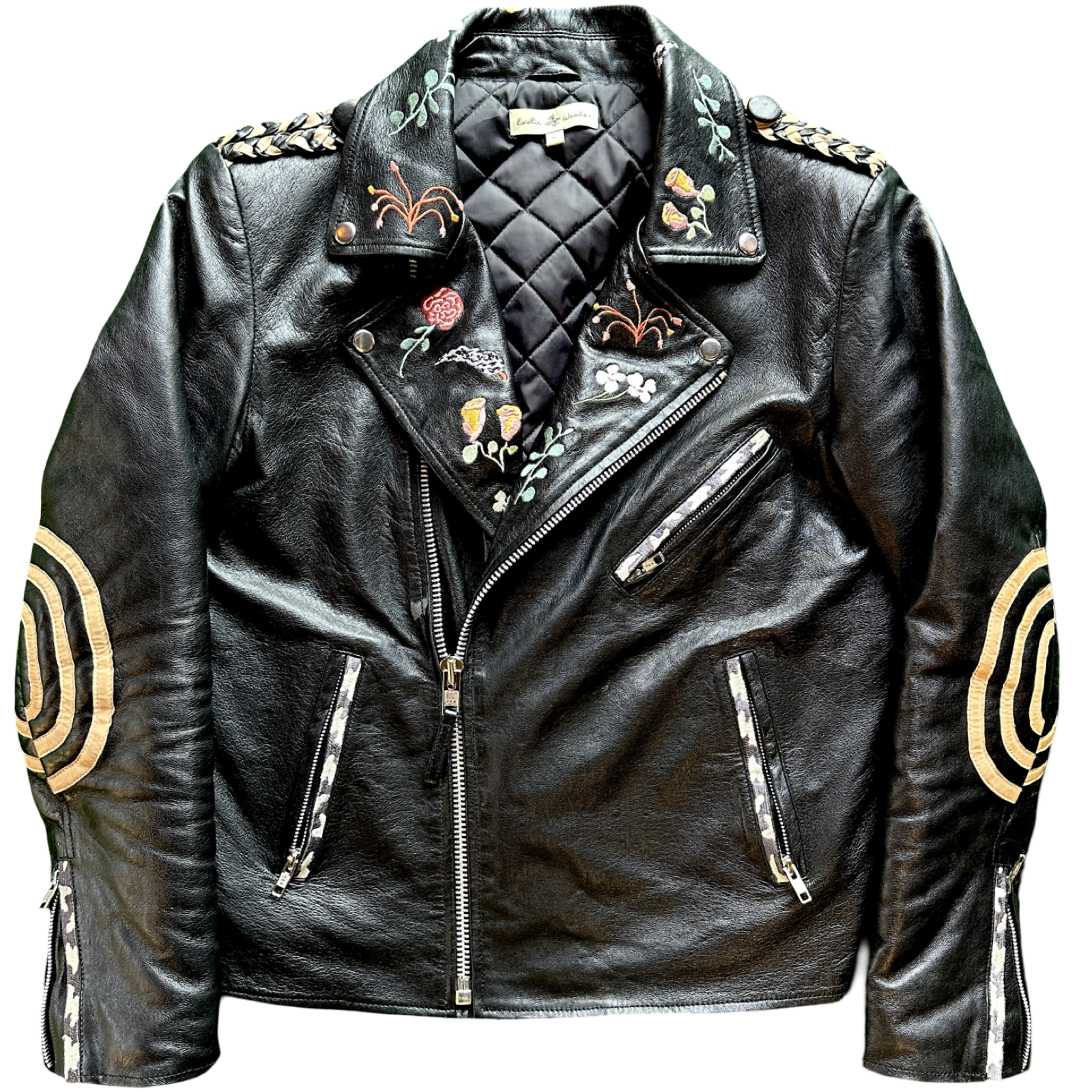 Your Flowers Leather Jacket featured media