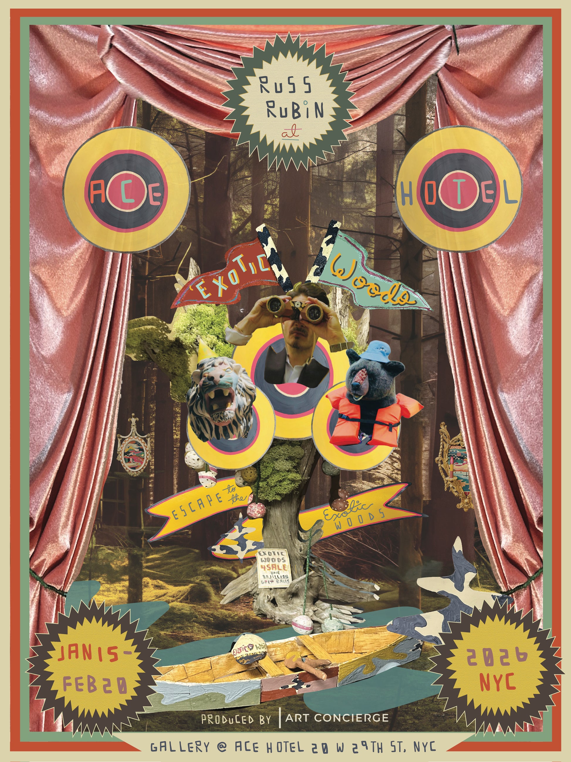 Exotic Woods @ Ace Hotel Gallery Poster by Russ Rubin