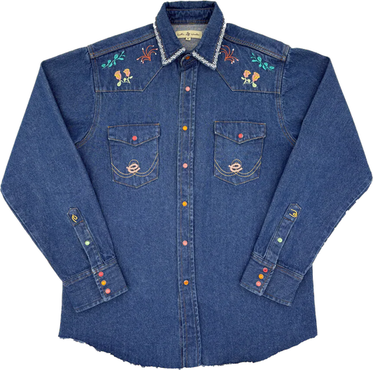 Your Flowers Denim Shirt