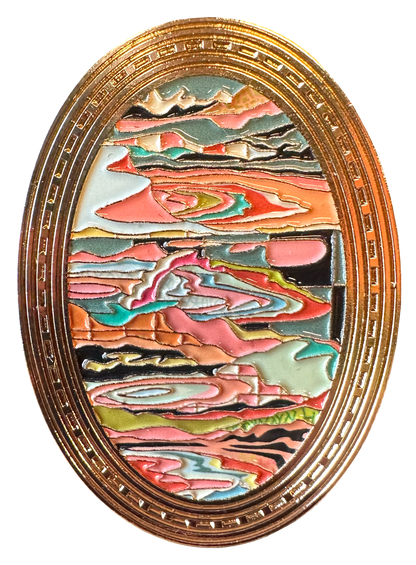 Paintings Brooch No. 11 front view