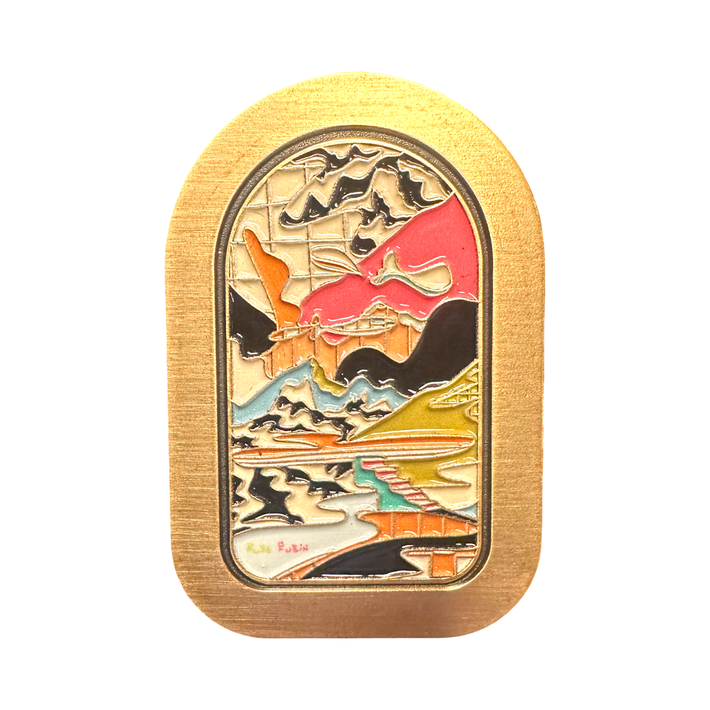 Painting Brooch No. 2 front view