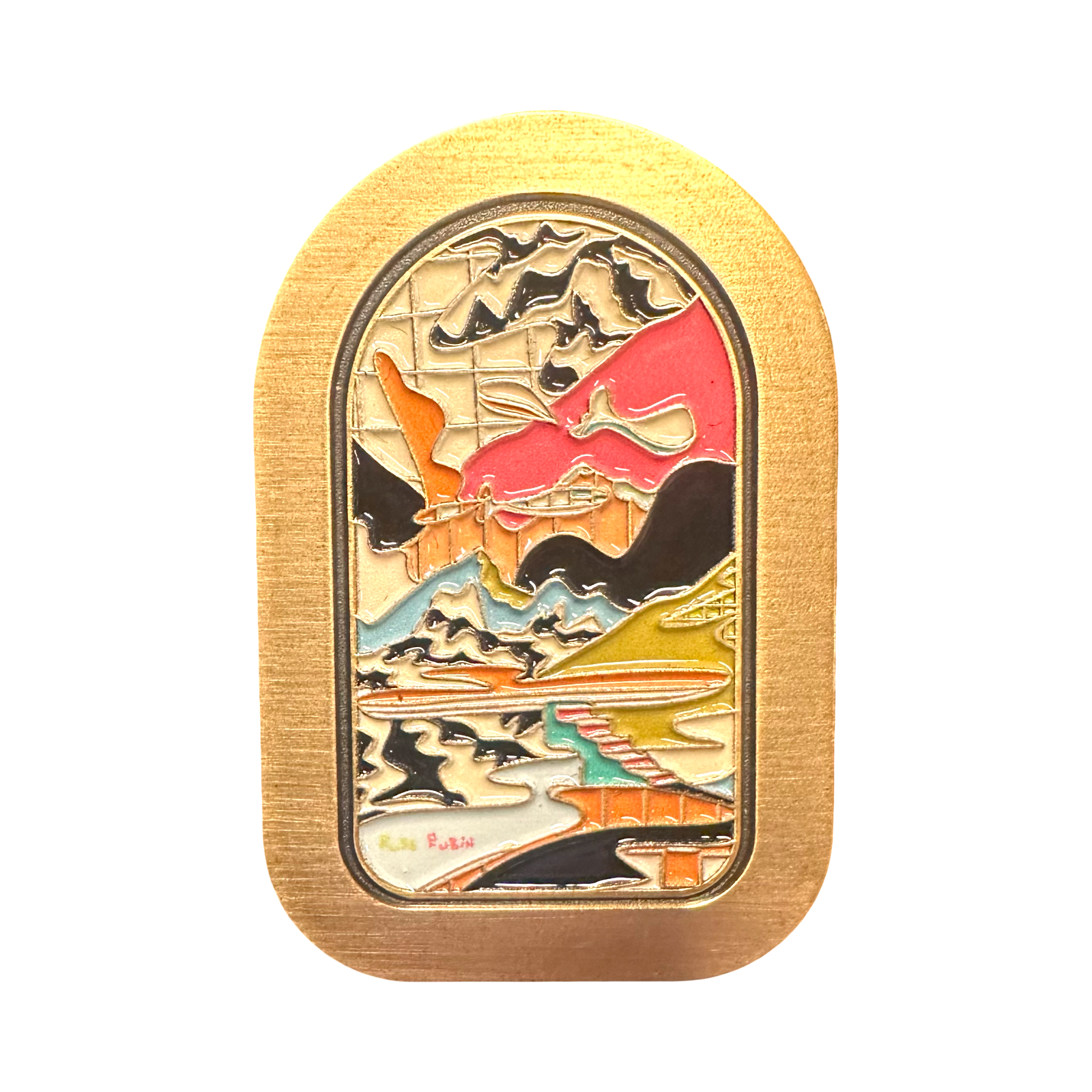 Painting Brooch No. 2 front view