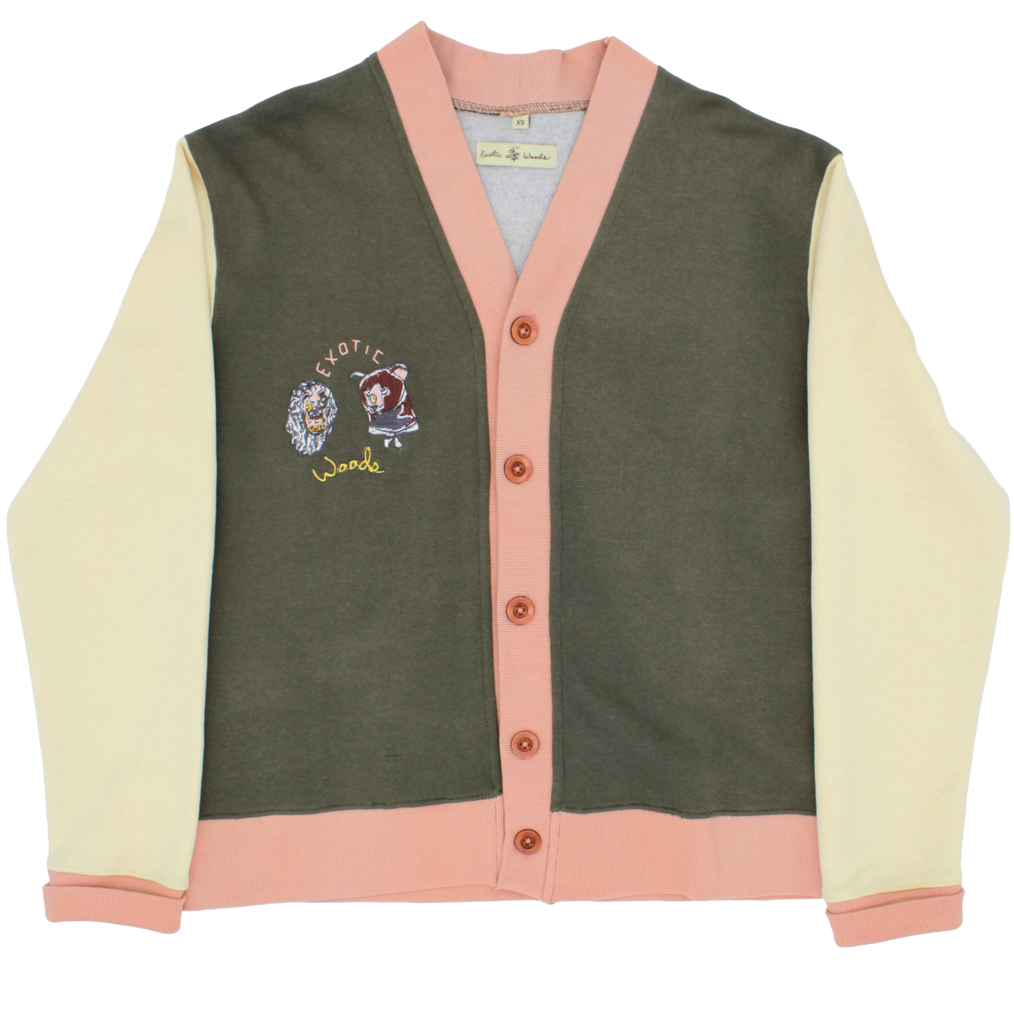 Bear+Lion Jersey Cardigan front view