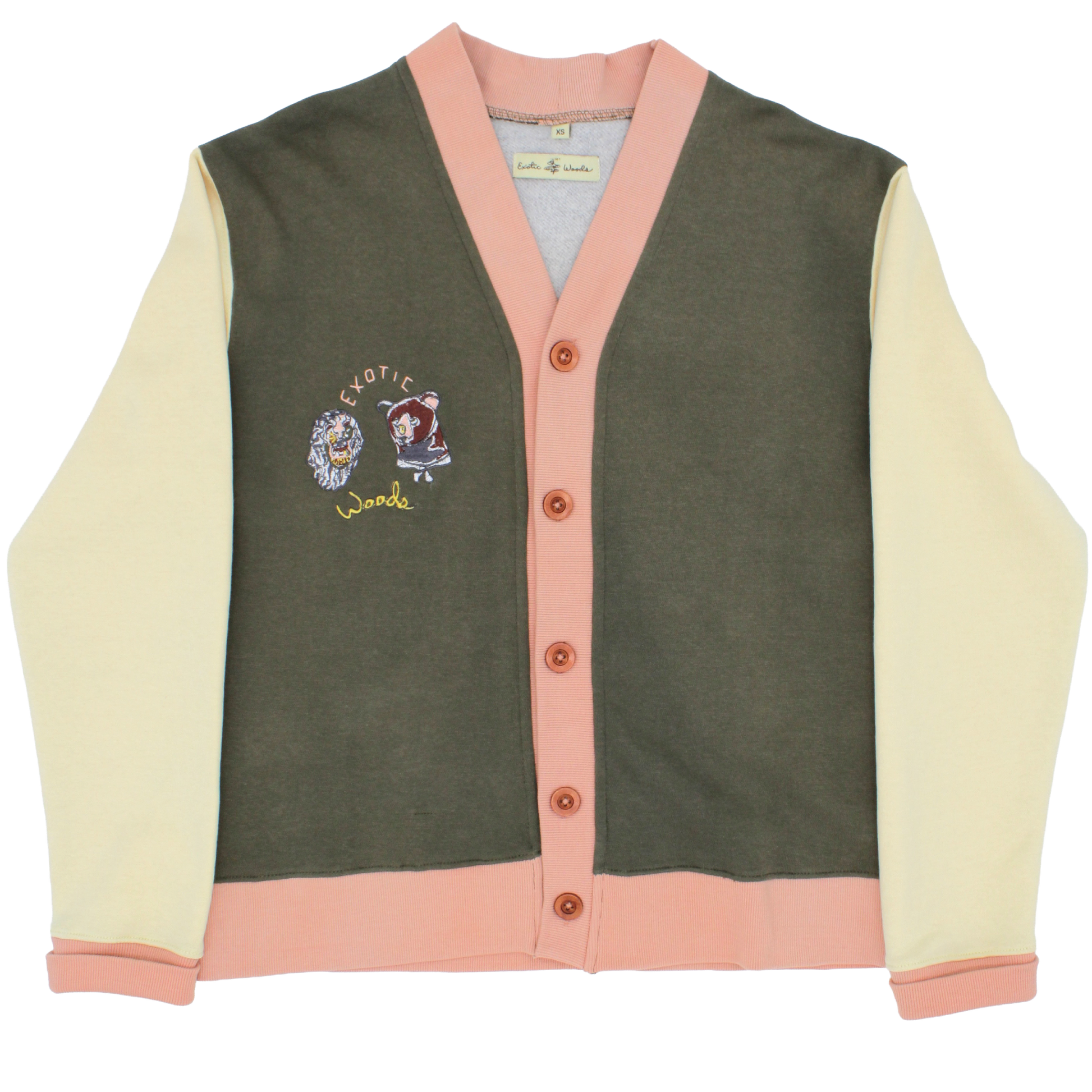 Bear+Lion Jersey Cardigan front view