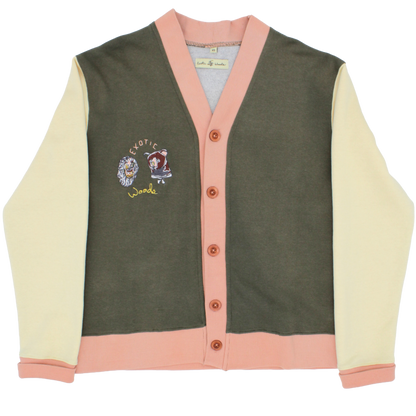 Bear+Lion Jersey Cardigan front view