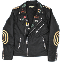 Your Flowers Leather Jacket featured media