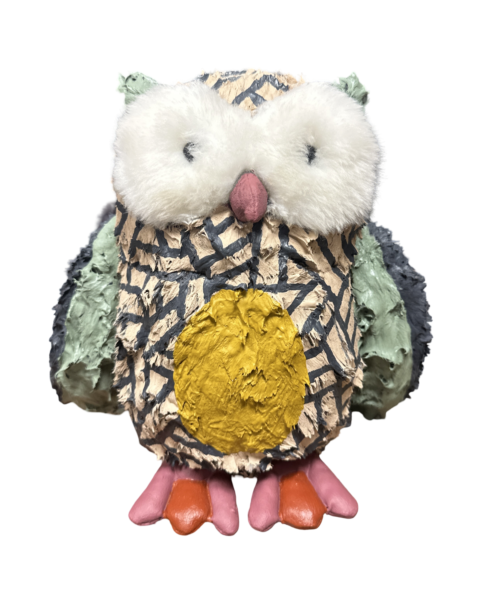 Painted stuffed animal by Russ Rubin