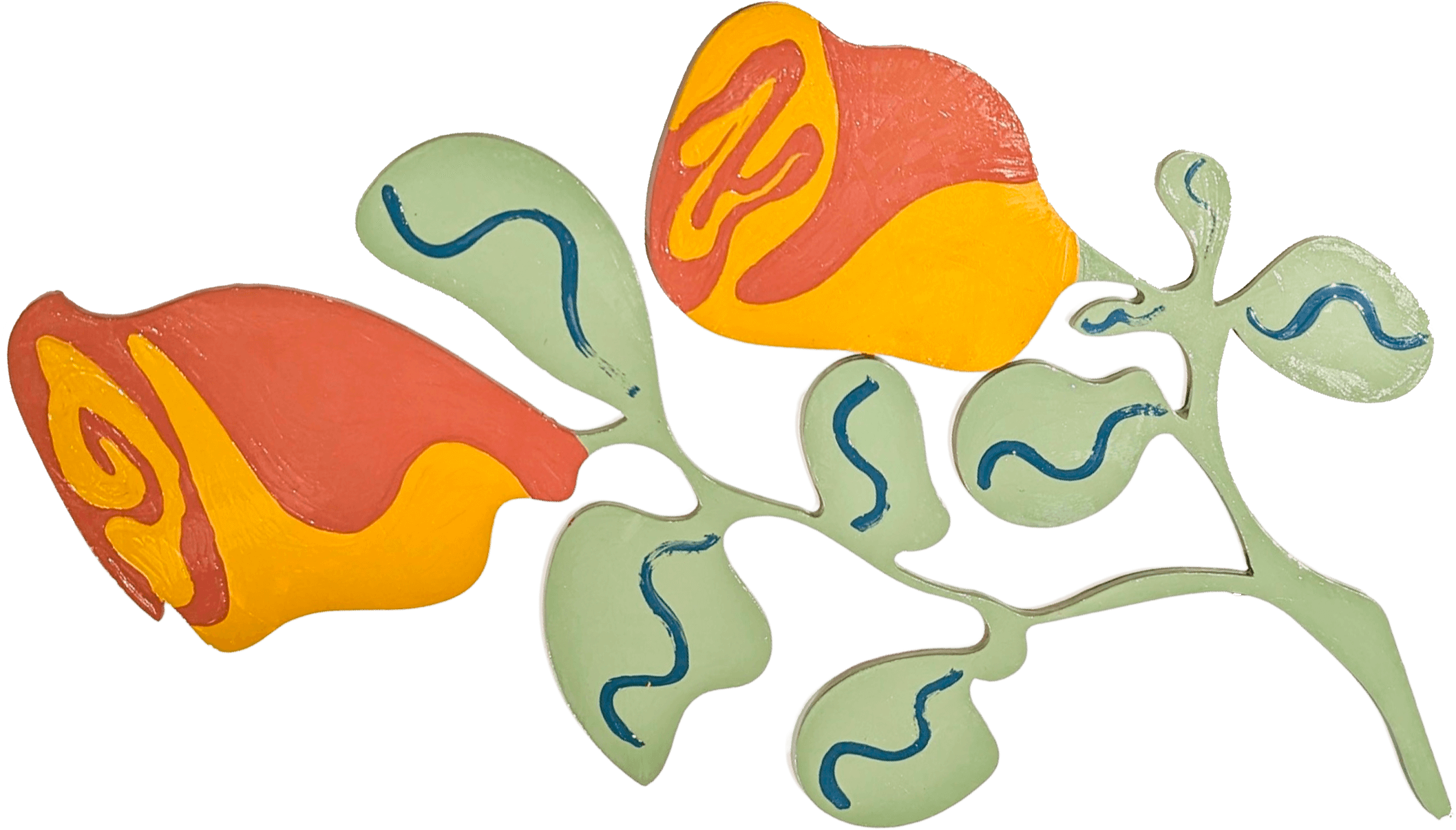 Top flower tree panel