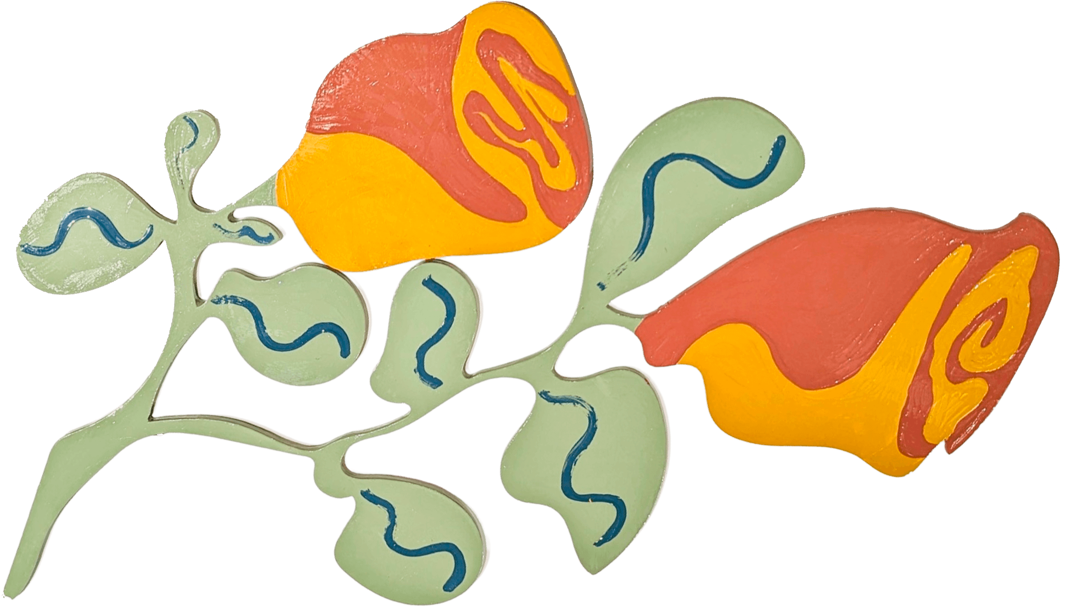 Top flower tree panel